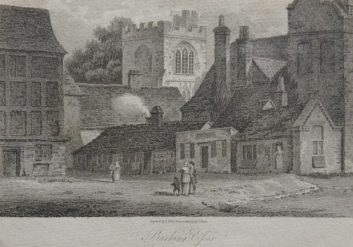 (Rare) antique print of Barking, Essex - published 1804