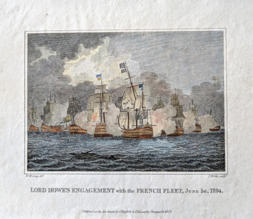 NOW SOLD - LORD HOWE'S ENGAGEMENT WITH THE FRENCH FLEET, 1794