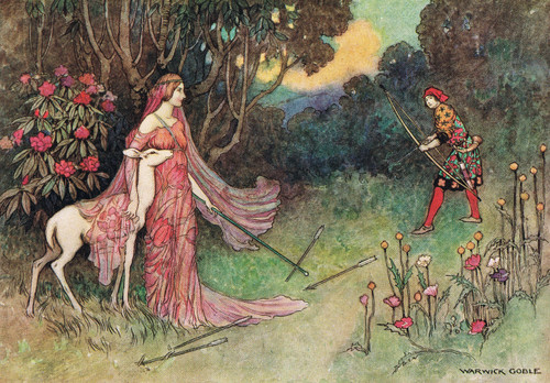 Warwick Goble vintage print - from 'The Fairy Book, published 1913