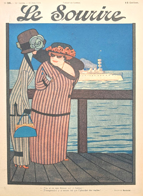 'Le Sourire' - original magazine cover (June 1910)