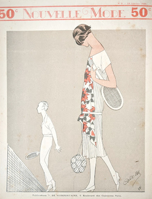 'Nouvelle Mode' - Original Vintage Magazine Cover published in 1925, Paris - 3
