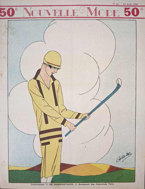 NOW SOLD  -  'Nouvelle Mode' - Original Vintage Magazine Cover published in 1925, Paris - 33