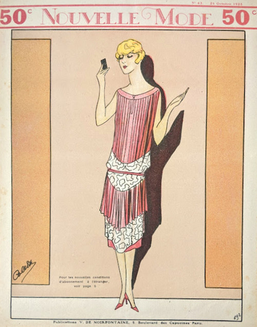 'Nouvelle Mode' - Original Vintage Magazine Cover published in 1925, Paris - 43