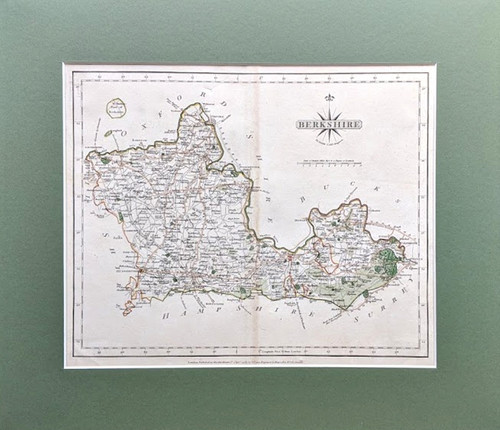 BERKSHIRE  - antique county map 1787 (John Cary)