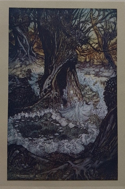Arthur Rackham vintage print from A Midsummer Night's Dream, published 1908