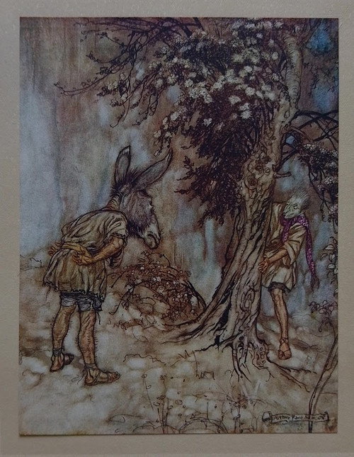 Arthur Rackham vintage print - from A Midsummer Night's Dream - published 1908