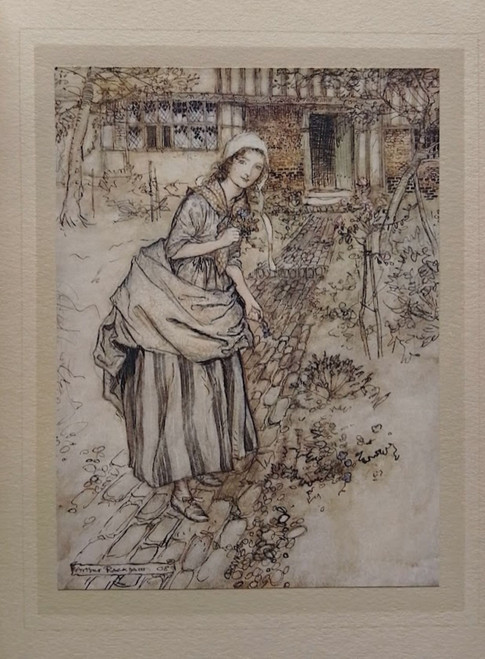 Arthur Rackham vintage print from A Midsummer Night's Dream, published 1908