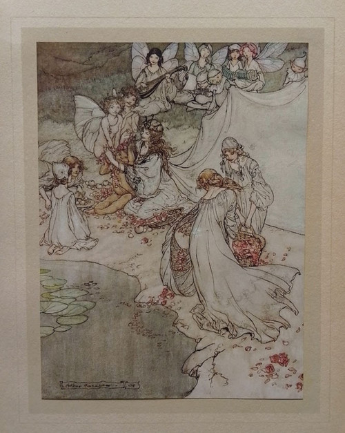 Arthur Rackham vintage print from A Midsummer Night's Dream, published 1908