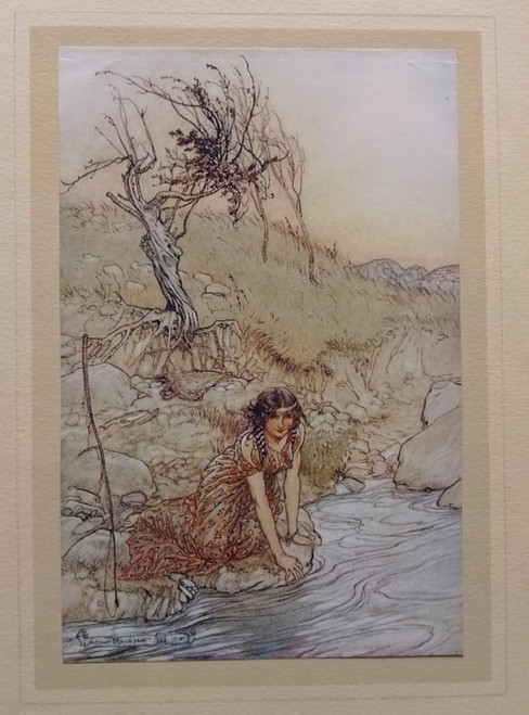 Vintage print of Hermia by Arthur Rackham - published 1908