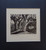 Worcestershire Willows - signed woodcut print by artist E Tatlow, mounted in black