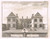 THE BISHOP'S APARTMENTS, TRINITY COLLEGE, CAMBRIDGE - genuine antique print, 1707