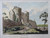 Antique print of Beeston Castle, Cheshire, published 1784