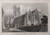 Antique print of Launceston Church, Cornwall - published 1830