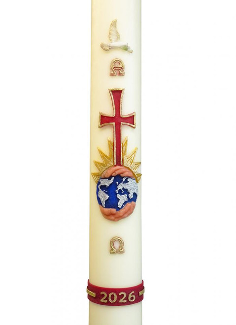 NEW Hands & World Red/Blue (Suitable for 2 1/2" - 3" Candles) (WR01BL) 