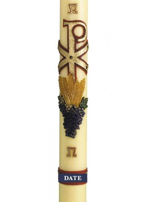 Alpha & Omega with Wheat + Grapes - Pack 1 (Suitable for 3" candles only)