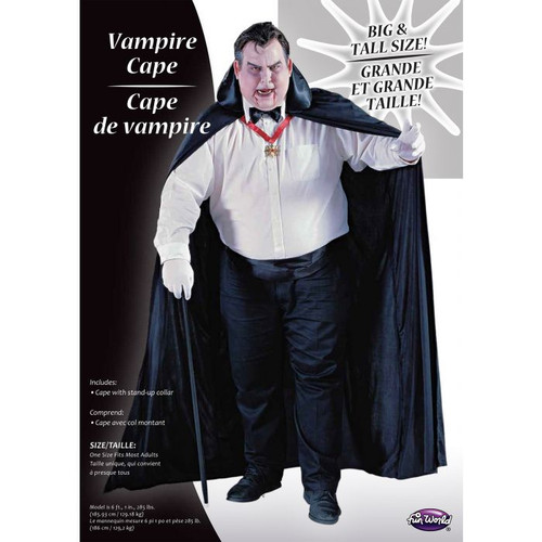72" Big and Tall Cape- packaging