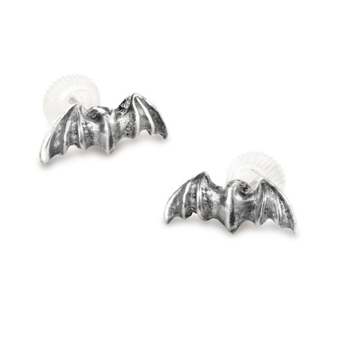Bat Stud Earrings- angled view