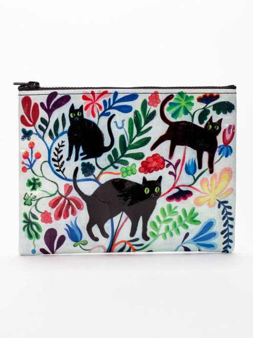 Here Kitty Zipper Pouch- front view