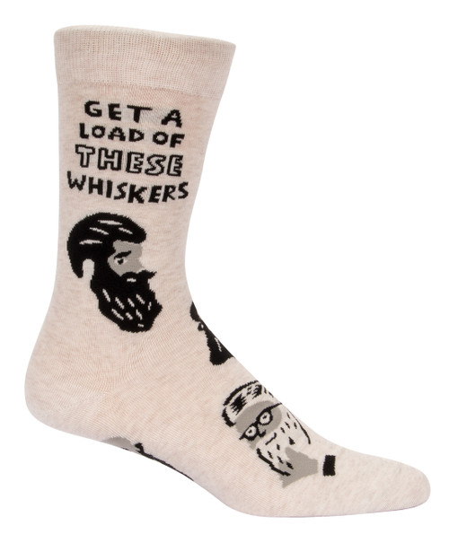 Whiskers Men's Socks- single sock right side view Whiskers Men's Socks- single sock right side view