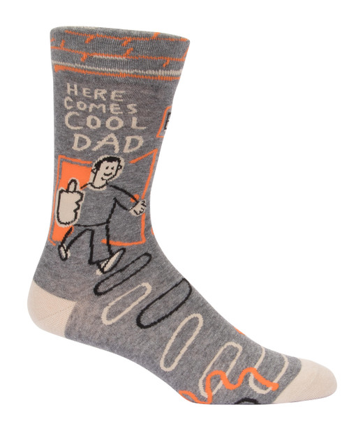 Here Comes Cool Dad Men's Socks- single sock right side view