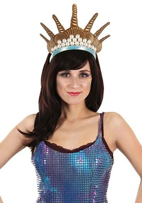 Mermaid Queen Crown Headband- worn by adult model