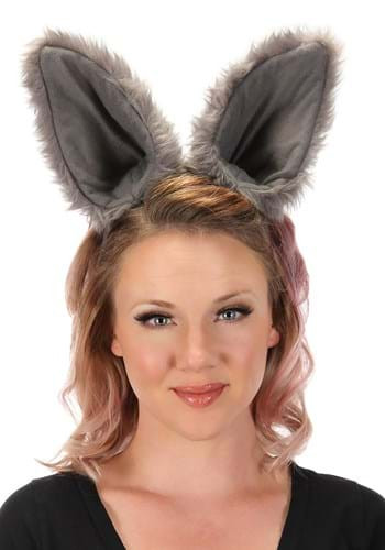 Deluxe Wolf Ears Headband- worn by adult model