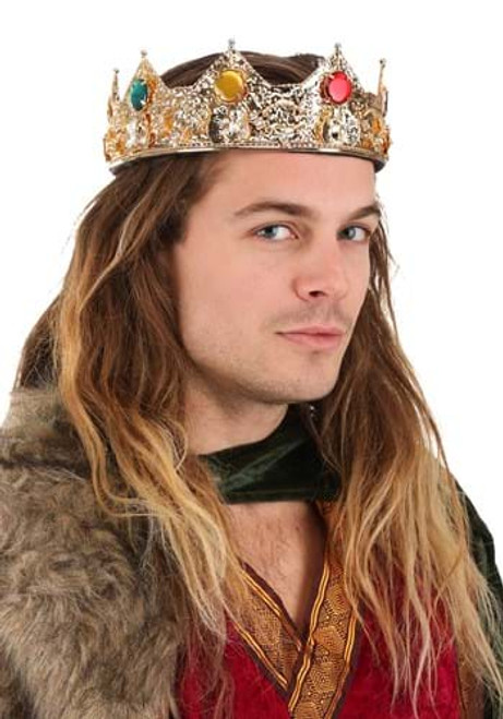 Gold King Crown- worn by model front view