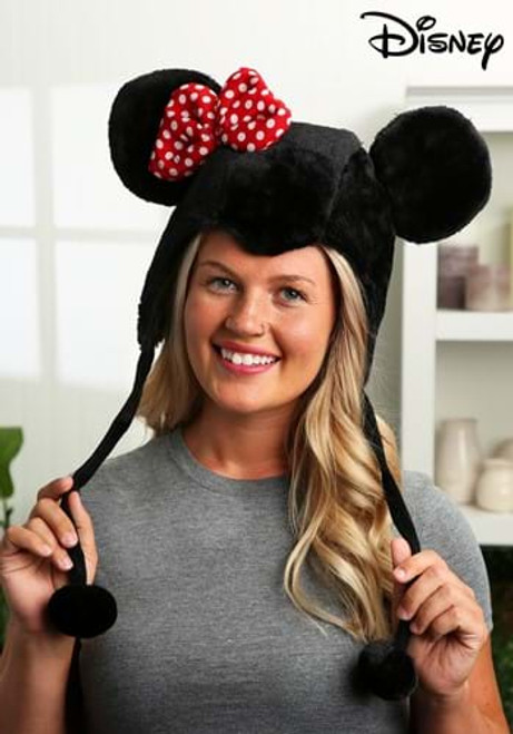 Minnie Mouse Hoodie Hat- worn by model