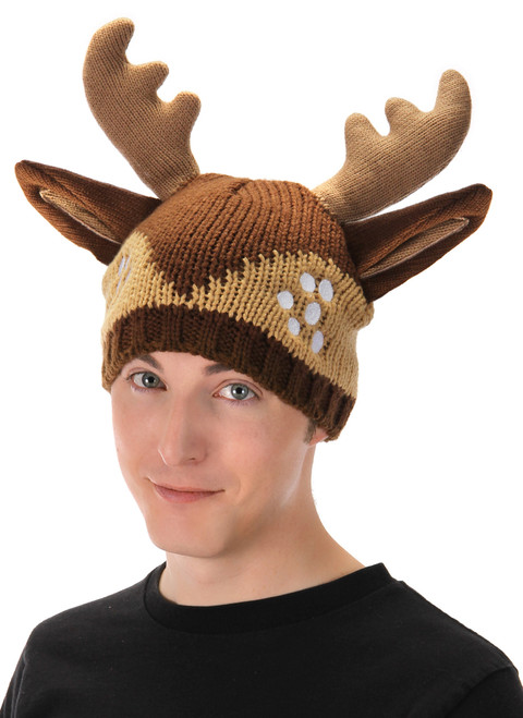 Knit Deer Beanie- worn by model