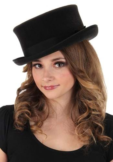 Black John Bull Top Hat- worn by female model