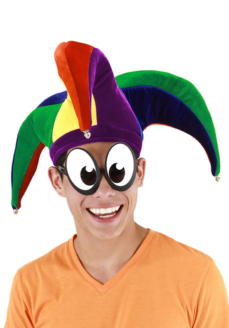 Court Jester Multicolor Soft Hat- worn by model