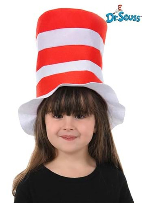 Dr. Seuss- The Cat in the Hat Kids Felt Stovepipe Hat- worn by child model