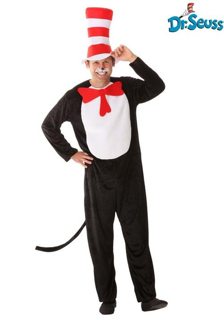 Dr. Seuss- The Cat in the Hat Adult Costume- front view