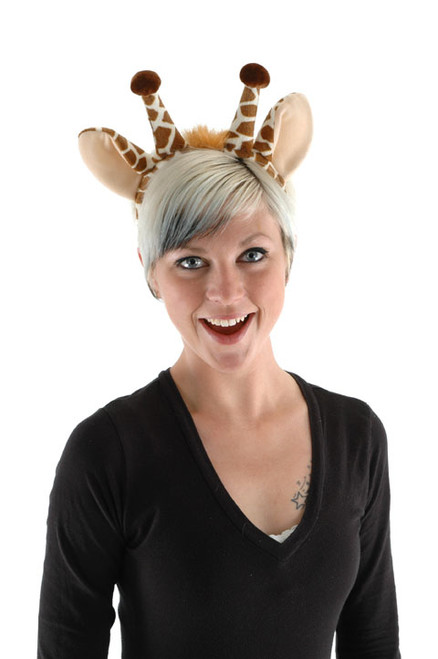 Fleece Giraffe Ears & Tail Kit- worn by adult model