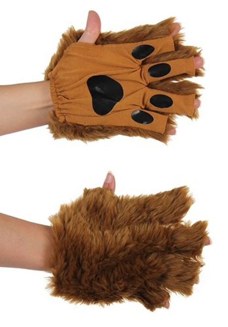 Brown Fingerless Paws- worn by model