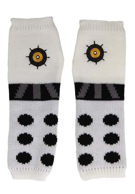 Doctor Who- Dalek Knit Arm Warmers White