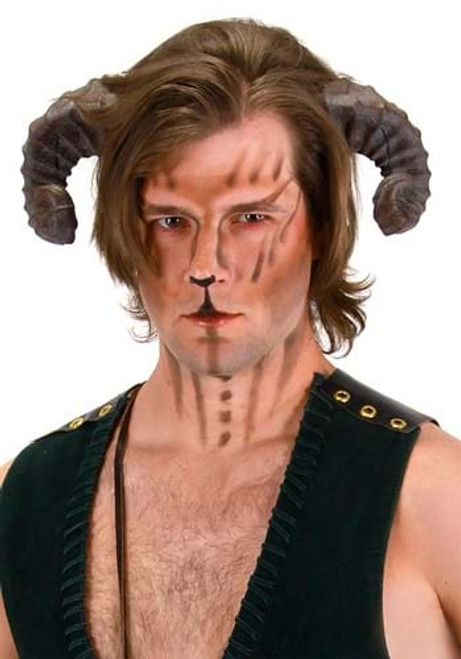 Brown Dragon Horns- worn by male model