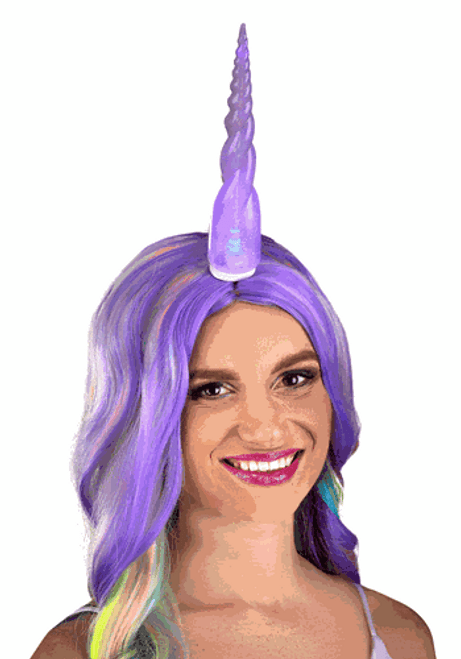 Light-Up Unicorn Horn- changing colors (gif)
