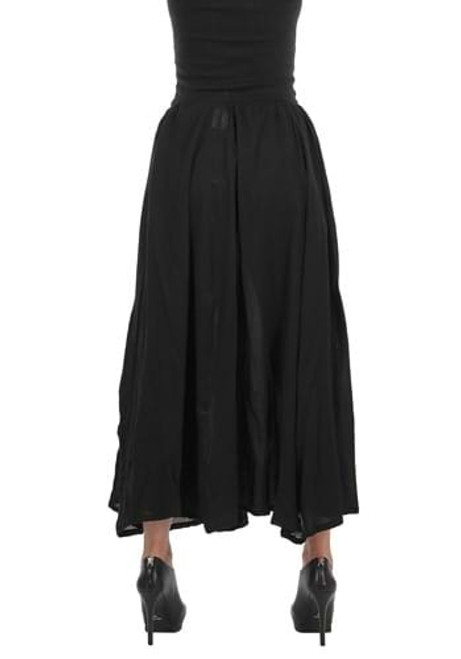 Black Pirate Parachute Skirt- back view