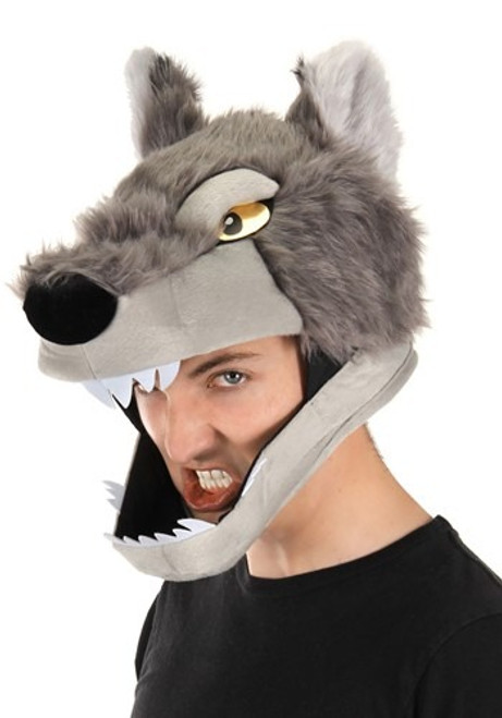 Wolf Jawesome Hat- worn by model left view