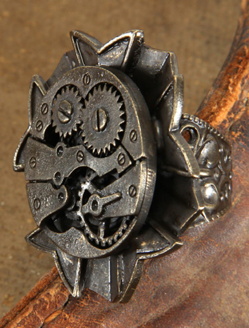 Antique Watch Gears Ring