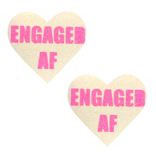 Pasties Engaged Glitter UV Pink