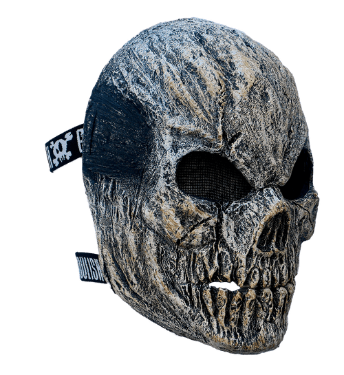 Old Skull Mask- angled view