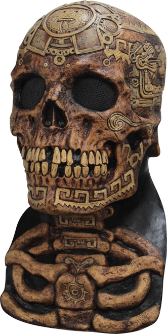 Aztec Skull Deluxe Mask- front view