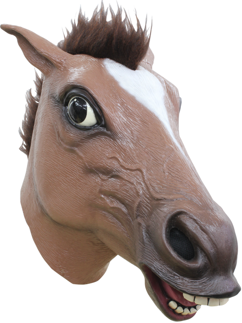 Laughing Brown Horse Mask