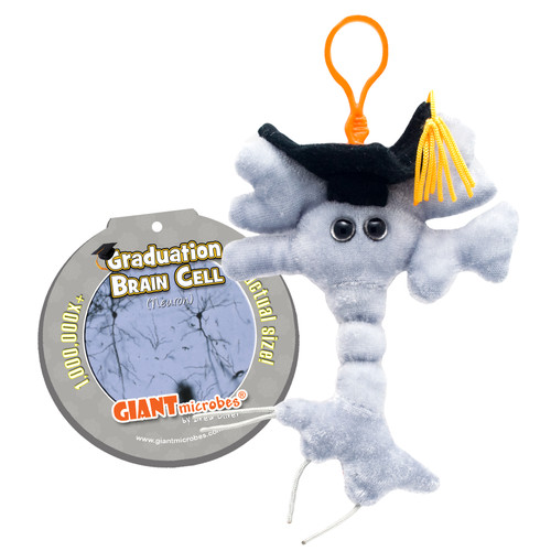 Graduation Brain Cell Keychain