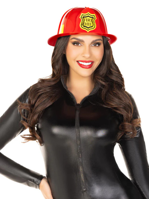 Unisex Fireman's Hat- worn by model