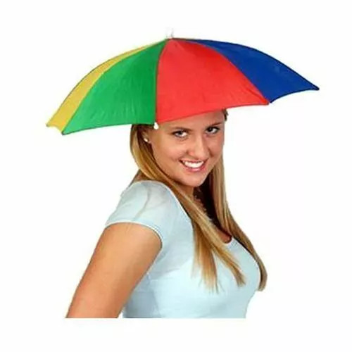 Umbrella Hat- worn by model