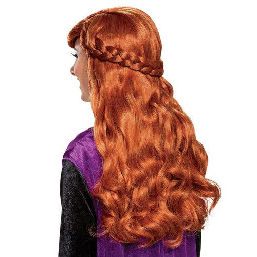 Frozen- Adult Anna Wig- back view