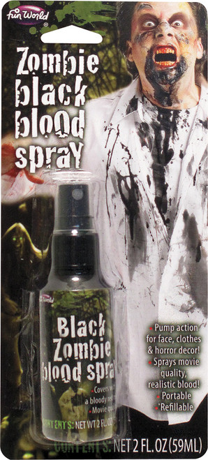 BLACK ZOMBIE BLOOD SPRAY 2 OZ